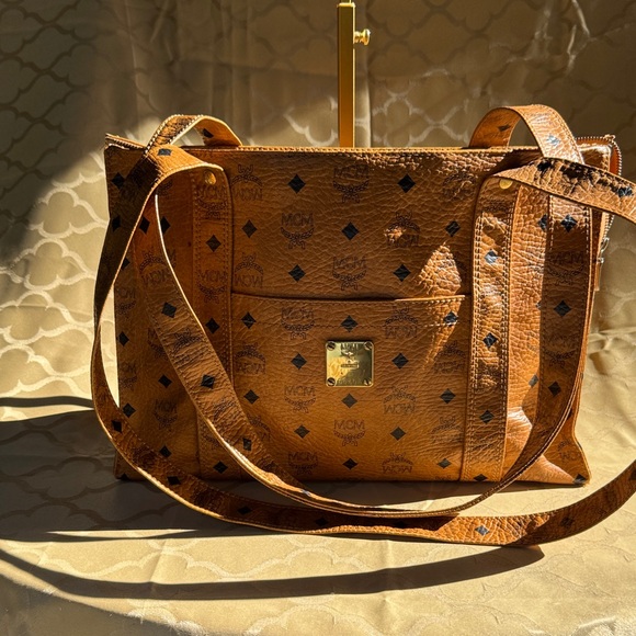 MCM Cognac Visetos Shoulder Bag/Tote- Made in Germany - Picture 1 of 14
